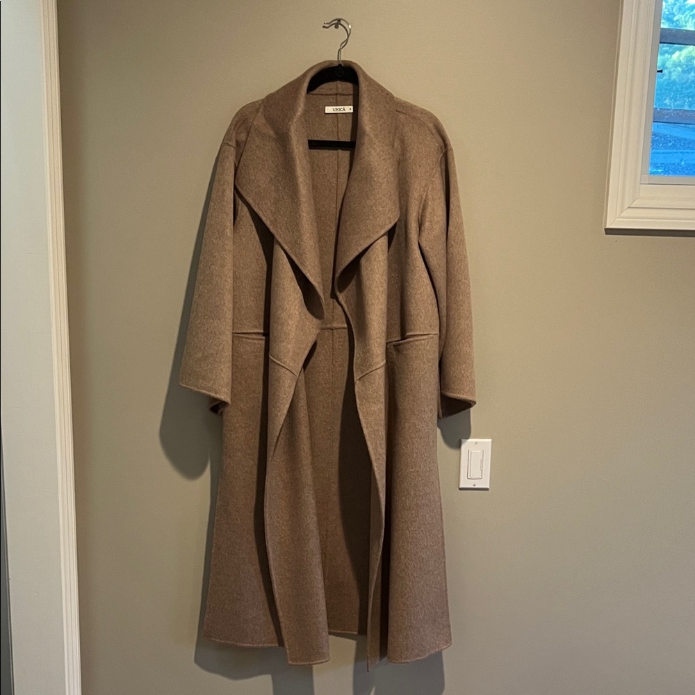 Unica Taupe Alpaca Blend Coat